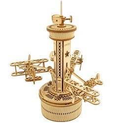 ROBOTIME Wooden 3D Puzzle - Positive Flight Control Tower