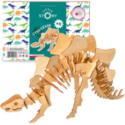 Little Story Wooden Model 3D Puzzle - Stegosaurus