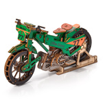 Little Story Wooden Model 3D Puzzles DIY - Speedway Bike