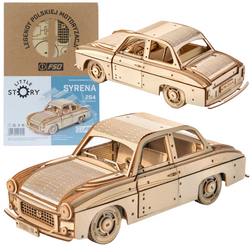 Little Story Wooden Model 3D Puzzle - FSO Syrena 105