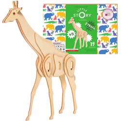 Little Story Wooden Model 3D Puzzle - Giraffe