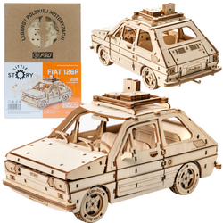 Little Story Wooden Model 3D Puzzles DIY - Fiat 126P
