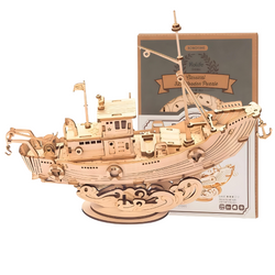 ROBOTIME 3D Wooden Puzzle - Fishing Vessel