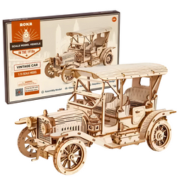 ROBOTIME Drewniane Puzzle Model 3D - Zabytkowe Auto