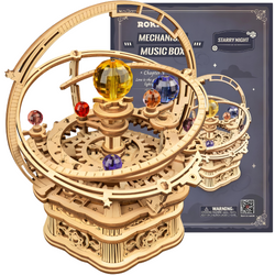 ROBOTIME Wooden 3D Puzzle - Starry Night Music Box