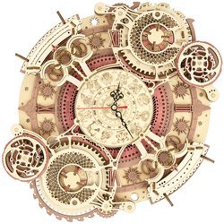ROBOTIME Wooden 3D Puzzle - Zodiac Clock