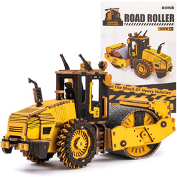 ROBOTIME Wooden Model Puzzle 3D - Road roller