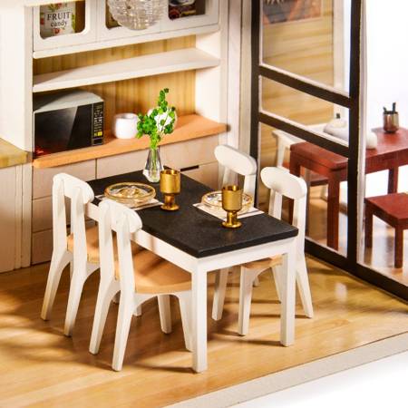 LITTLE STORY Miniature House Kit DIY Wooden LED Model - Claudia's Apartment