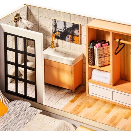 LITTLE STORY Miniature House Kit DIY Wooden LED Model - Claudia's Apartment