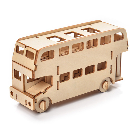 Little Story Wooden Model 3D Puzzle - Bus