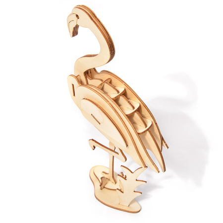 Little Story Wooden Model 3D Puzzle - Flamingo