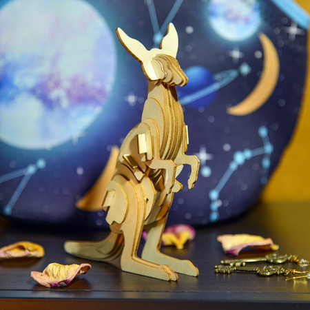 Little Story Wooden Model 3D Puzzle - Kangaroo