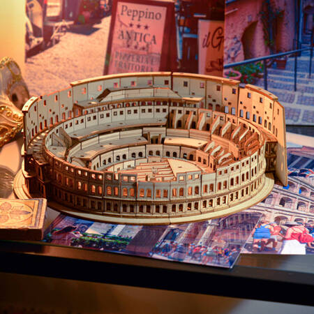 Little Story Wooden Model 3D Puzzles DIY - Colosseum