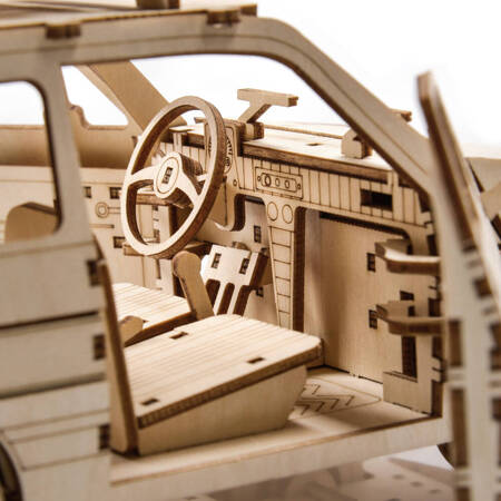 Little Story Wooden Model 3D Puzzles DIY - Fiat 126P