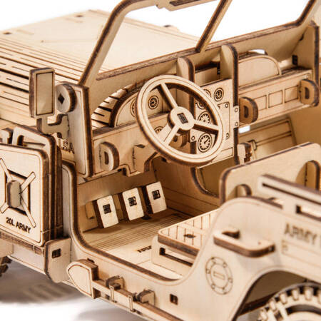 Little Story Wooden Model 3D Puzzles DIY - Military Vehicle Jeep
