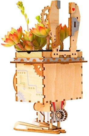 ROBOTIME 3D Wooden Puzzle - Flower Pot Rabbit