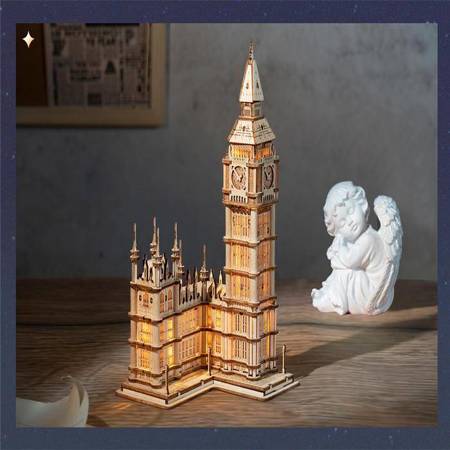ROBOTIME 3D Wooden Puzzle - LED Big Ben
