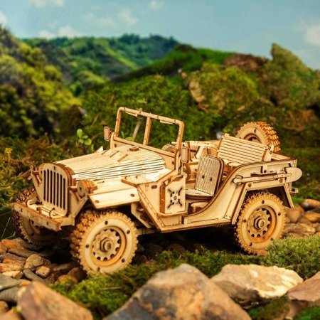 ROBOTIME 3D Wooden Puzzle - Military Jeep