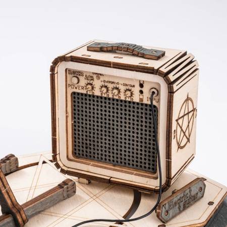 ROBOTIME Drewniane Puzzle 3D - Gitara Elektryczna