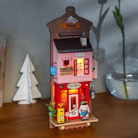 ROBOTIME Foldable Wooden Model Puzzle 3D - Love Post Office