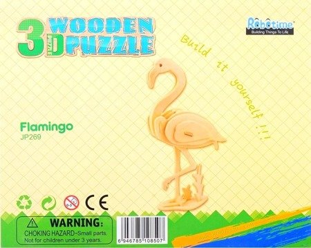 ROBOTIME Wooden 3D Puzzle - Flamingo