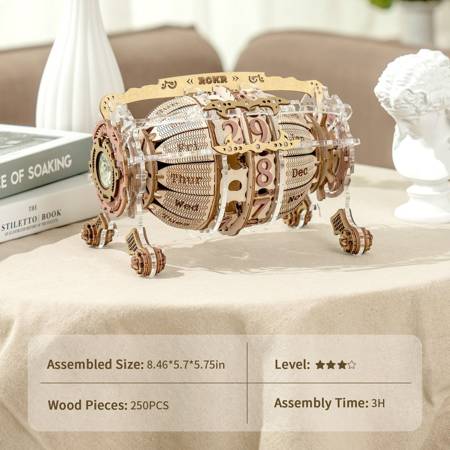 ROBOTIME Wooden 3D Puzzle - Mechanical Calendar