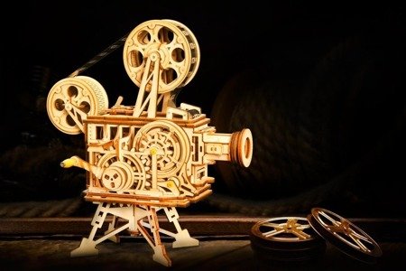 ROBOTIME Wooden 3D Puzzle - Projector + Movie