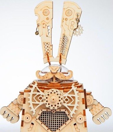 ROBOTIME Wooden 3D Puzzle - Steampunk Rabbit Posse