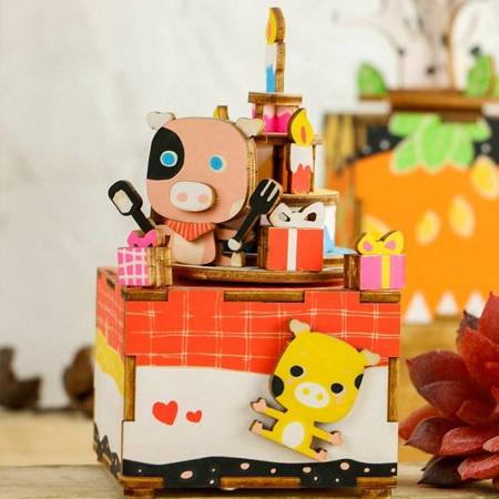 ROBOTIME Wooden Puzzle Positive - Birthday Cake