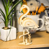 Little Story Wooden Model 3D Puzzle - Flamingo