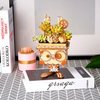 ROBOTIME 3D Wooden Puzzle - Flower Pot Rabbit