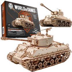 Little Story Wooden Model 3D Puzzle - M4A3E8 Sherman