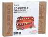 ROBOTIME Drewniane Puzzle Model 3D DIY Londyński Autobus