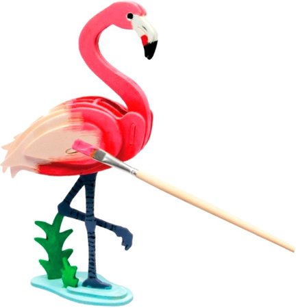 ROBOTIME 3D Painting Puzzle - Flamingo
