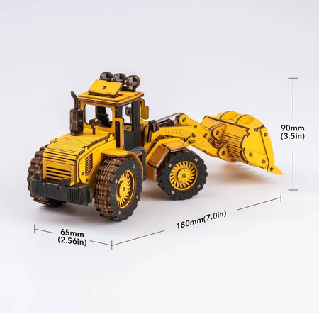 ROBOTIME 3D Wooden Puzzle - Bulldozer