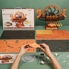 ROBOTIME Drewniane Mechaniczne Puzzle 3D - Smoczy Statek Wikingów