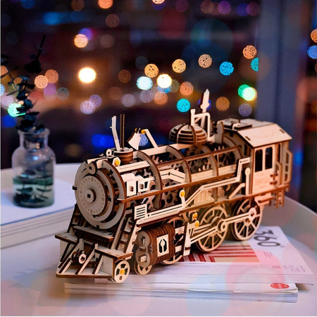 ROBOTIME Wooden 3D Puzzle - Locomotive