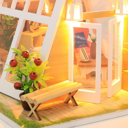 LITTLE STORY Miniature House Kit DIY Wooden LED Model - Peter's Dream Hut