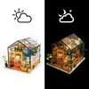 ROBOTIME Miniature House DIY Wooden LED 3D Model - Cathy's Flower House