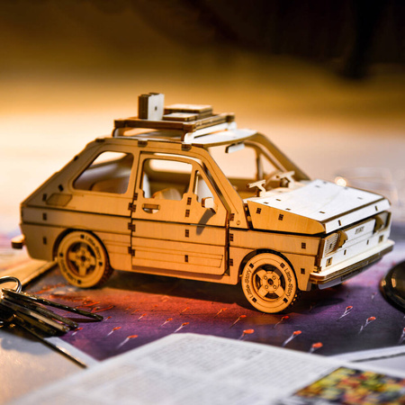 Little Story Wooden Model 3D Puzzles DIY - Fiat 126P