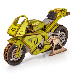 Little Story Wooden Model 3D Puzzles DIY - Grand Prix Motorcycle