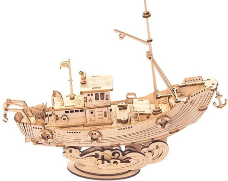 ROBOTIME 3D Wooden Puzzle - Fishing Vessel