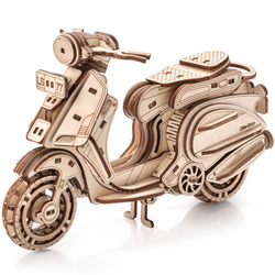 Little Story Wooden Model 3D Puzzles DIY - Sting Scooter