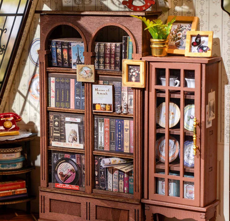 ROBOTIME Składany Drewniany Model Puzzle 3D Pokój Dzienny