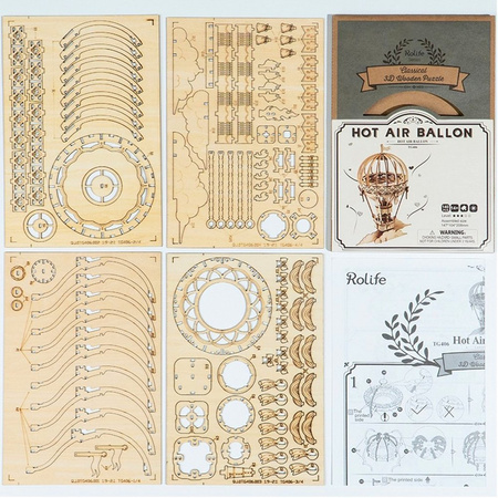 ROBOTIME Drewniane Puzzle 3D - Balon