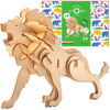 Little Story Wooden Model 3D Puzzle - Lion