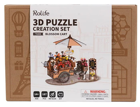ROBOTIME Składany Drewniany Model Puzzle 3D - Piekarnia Becky