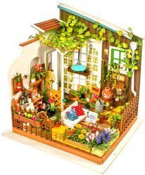 ROBOTIME Składany Drewniany Model LED - Ogród