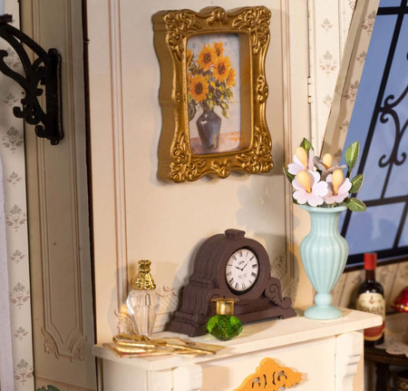 ROBOTIME Składany Drewniany Model Puzzle 3D Pokój Dzienny