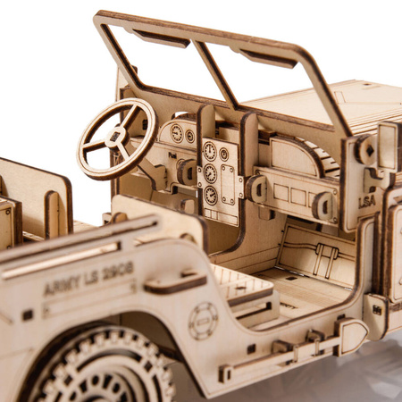 Little Story Wooden Model 3D Puzzles DIY - Military Vehicle Jeep